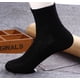 thumbnail image 1 of Calcetines de media pantorrilla negros, blancos y grises para hombre, de color liso, desechables, para baño, trampolín, para exteriores, 1 of 6
