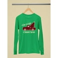 thumbnail image 3 of Country Christmas Plaid Truck Women's Long Sleeve, 3 of 4