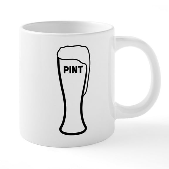 CafePress - Pint - 20 Oz White Ceramic Mega Mug