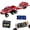 Red, variant on 6WD Remote Control Monster Truck with Yacht Trailer, Alloy Off-Road RC Pickup Truck Toy, 2.4GHz Dual Control (Remote & APP) Toy Drift Car, LED Lights
