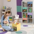 thumbnail image 7 of Sorbus Foldable Storage Bins – Set of 6 Fabric Cubes with Clear Window & Handles for Shelves and Closets (Pastel Color Mix), 7 of 7