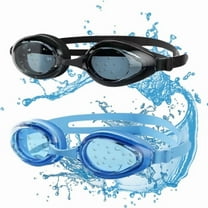 Swim Goggles, 2 Pack Swimming Goggles Anti-Fog Anti-UV Wide View No Leaking Full Protection Adult Men Women Youth