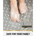 thumbnail image 4 of HITSLAM Bath Tub Shower Mat,35"x16" Washable Bathtub Mats,Suction Cups and Drain Holes to Keep Tubs Clean,Gray, 4 of 8