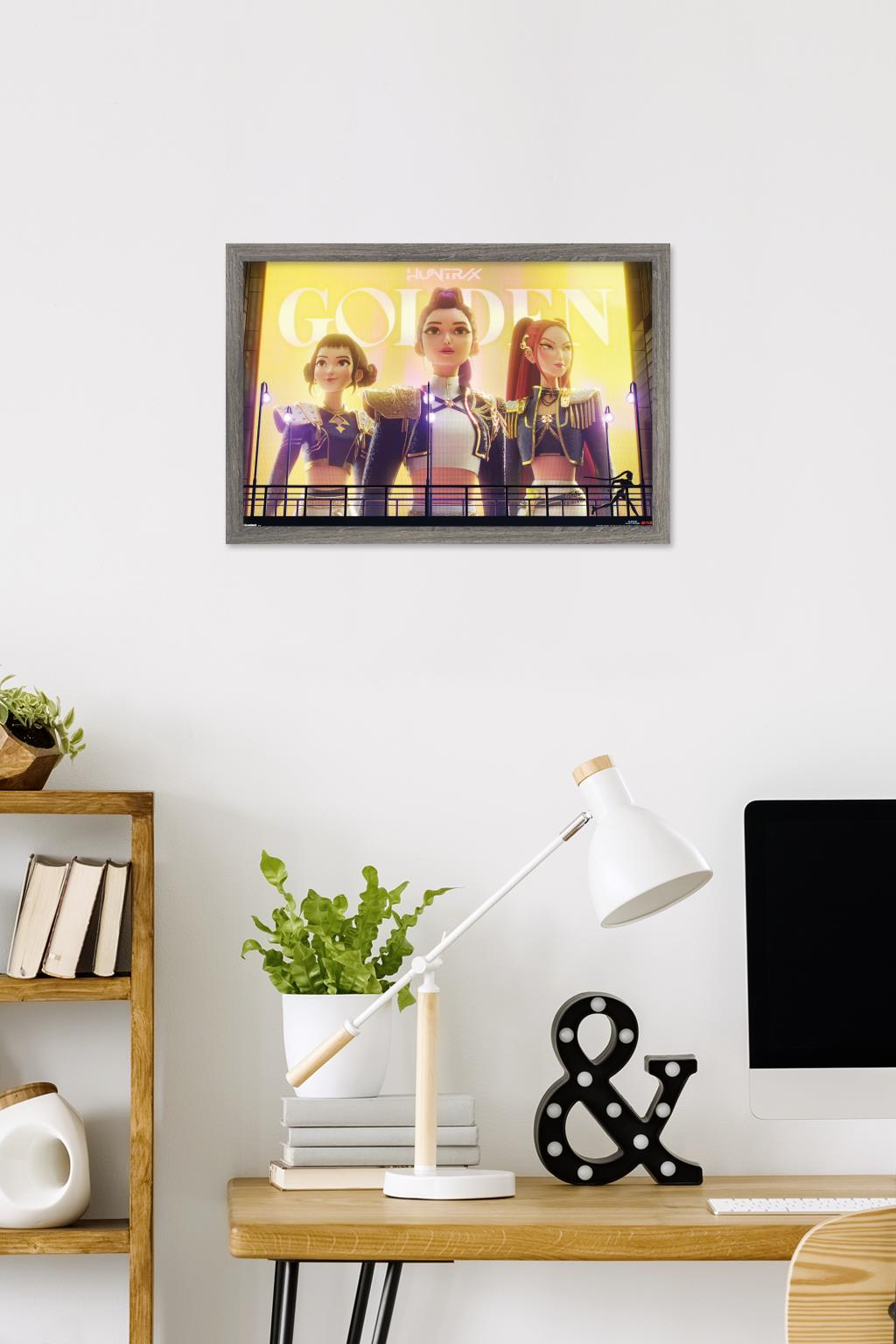 Poster KPop Hunters Sur Toile 30x45 Cm - Déco Murale Pour Chambre, Bureau - Impression Haute Qualité Résistante Aux UV - 10