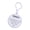 White, variant on Portable Round Keyring Calculator Quiet Buttons For School Homework Basic Math Operations And Budget Tracking