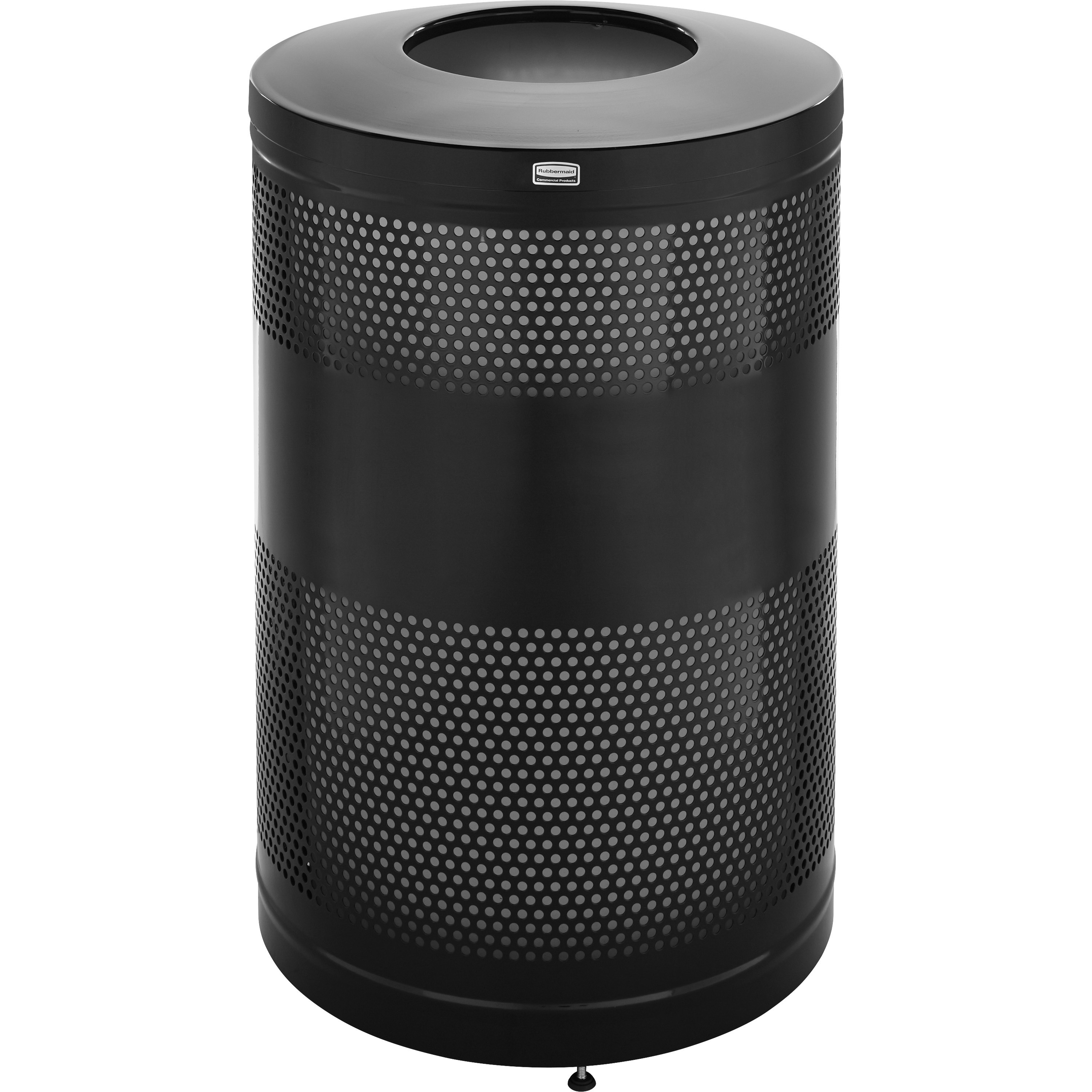Rubbermaid Commercial 51gal Open Top Waste Container, Black Walmart