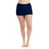 COVER GIRL Womens Swimwear Straight and Curvy Swim Skirt Full Coverage with Tummy Control, Navy, 12