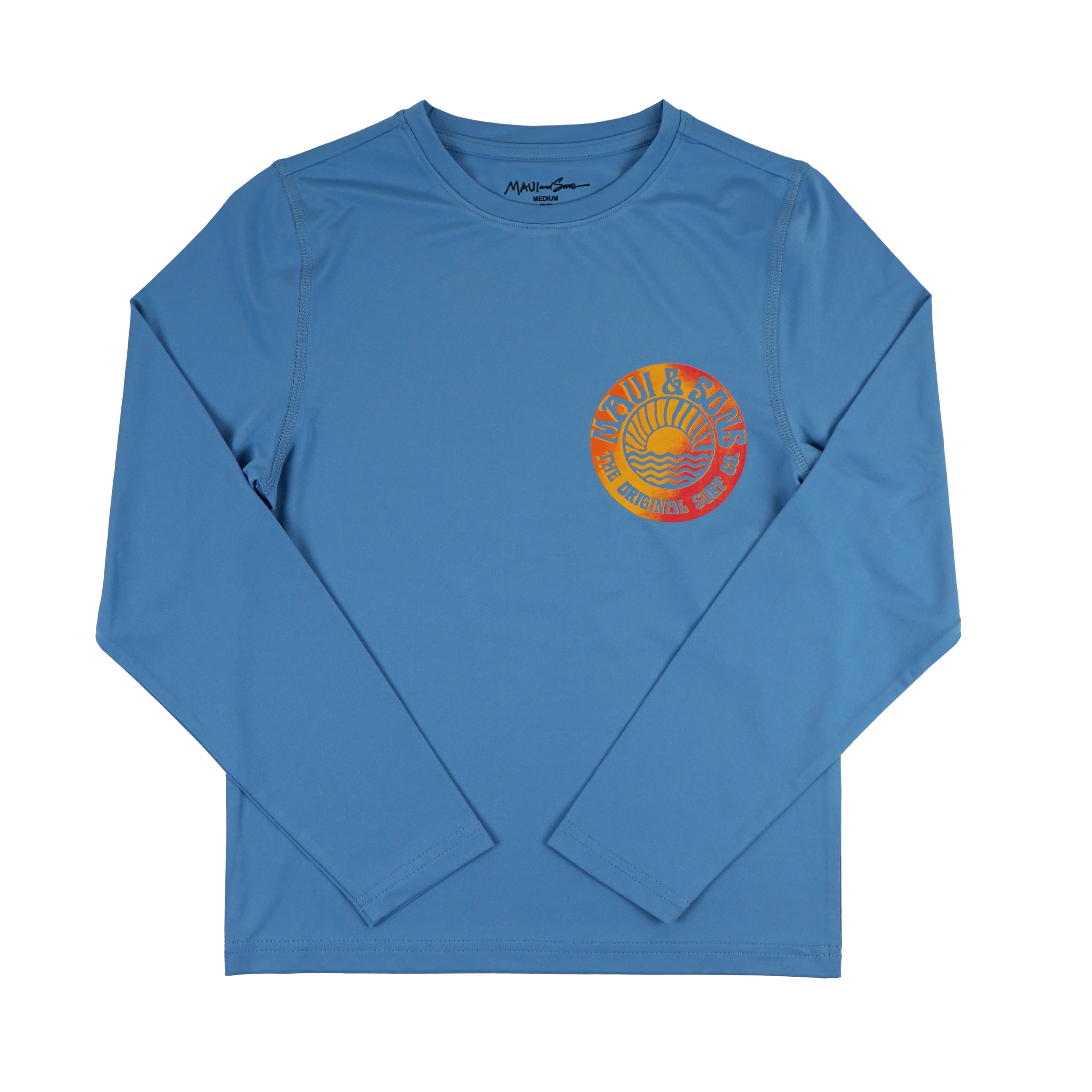 Maui and Sons Sundownder Long Sleeve Sun Shirt for Girls Made With 50+ UPF Protection Moisture Wicking Fabric Designed for Everyday Comfort