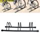 thumbnail image 4 of Organizador de almacenamiento para ruedas de suelo con soporte de estacionamiento para montaña y carretera en interiores Soporte para 3 bicicletas, 4 of 9