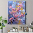 thumbnail image 4 of Pink Cherry Blossom Spring Branch Canvas Print Wall Art for Living Room Bedroom Office Cafe, 4 of 8