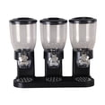 thumbnail image 2 of TISHITA Food Storage Container Kitchen Container Canister Organizer Nuts s Food Flour Organization Snack Display Cereal Holder Three Cup Black, 2 of 8