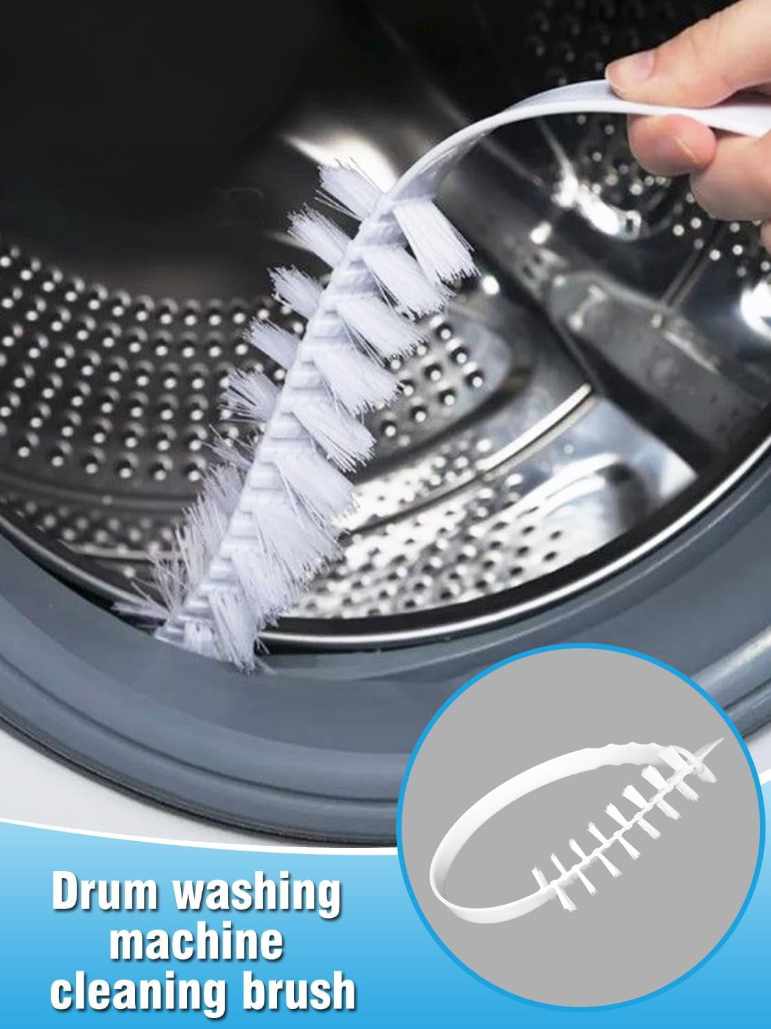 8 Pack Washing Machine Cleaning Brush Kits, Front Load Washer Cleaner Tools Accessories, for Tight Spaces and Washing Machine Rubber Seals