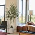 thumbnail image 2 of 7' Artificial Willow Eucalyptus Tree with Artisan Planter, 2 of 5