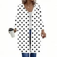 thumbnail image 2 of FRSASU Women's Zip up Hoodies Long Sleeve Hooded Sweatshirt Non Positioning Printed Loose Jacket with Pockets White, 2 of 6