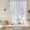 Cloud Blue, variant on Navy Blue Striped Tie Up Curtains for Windows, Adjustable Balloon Window Shades, Modern Vertical Stripes Minimalist Kitchen Window Treatments Adjustable Roll Up Curtain for Basement/Nursery 52"x45"