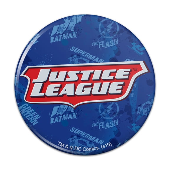 Justice League Logo Kitchen Refrigerator Locker Button Magnet