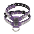 thumbnail image 3 of Moda Bling Diamond Glitter Collar De Cristal Puppy cat and dog Arnés Correa Para El Pecho Mascota De - Perfecto Para Mascotas Y Caminar Diariamente Morado m Colco Arnés para perros, 3 of 8