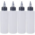 thumbnail image 3 of 12Pack 4 Ounce Plastic Squeeze Dispensing Bottles with Black Twist Cap Open/Close Nozzle, 3 of 9