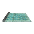 thumbnail image 2 of Ahgly Company Indoor Round Oriental Light Blue Traditional Area Rugs, 8' Round, 2 of 4