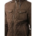 thumbnail image 4 of Ma Croix Mens Quilted Jacket Business Casual Diamond Fleece Lined Padded Winter Jackets, 4 of 7