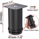 thumbnail image 1 of Paquete de 4 patas de repuesto ajustables de 10 cm para muebles, extensiones de patas de mesa de acero inoxidable de alta resistencia para gabinete, sofá, silla, escritorio, Banban LingWen 8390606954404, 1 of 1