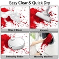 thumbnail image 7 of 1pc Durable Decorative Bathroom Anti-Slip Carpet, Red Ink Blot Thickened Flannel Mat Decor, Machine Washable, Suitable for Bathroom, Bedroom, Living Room, Kitchens Entrance,16x24 inches, 7 of 7