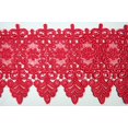 thumbnail image 1 of 10 Couleurs de Dentelle Florale Brodée en Guipure (Rouge), 1 of 3