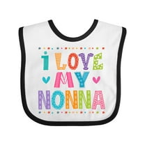 Inktastic I Love My Nonna Baby Clothes Girls Baby Bib