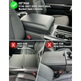 thumbnail image 4 of KBH Center Console Cover Fit for 2021-2026 Ford F150 Accessories, Black Leather Armrest Cover for Truck, Middle Console Lid Arm Rest Cushion Pad, 4 of 8