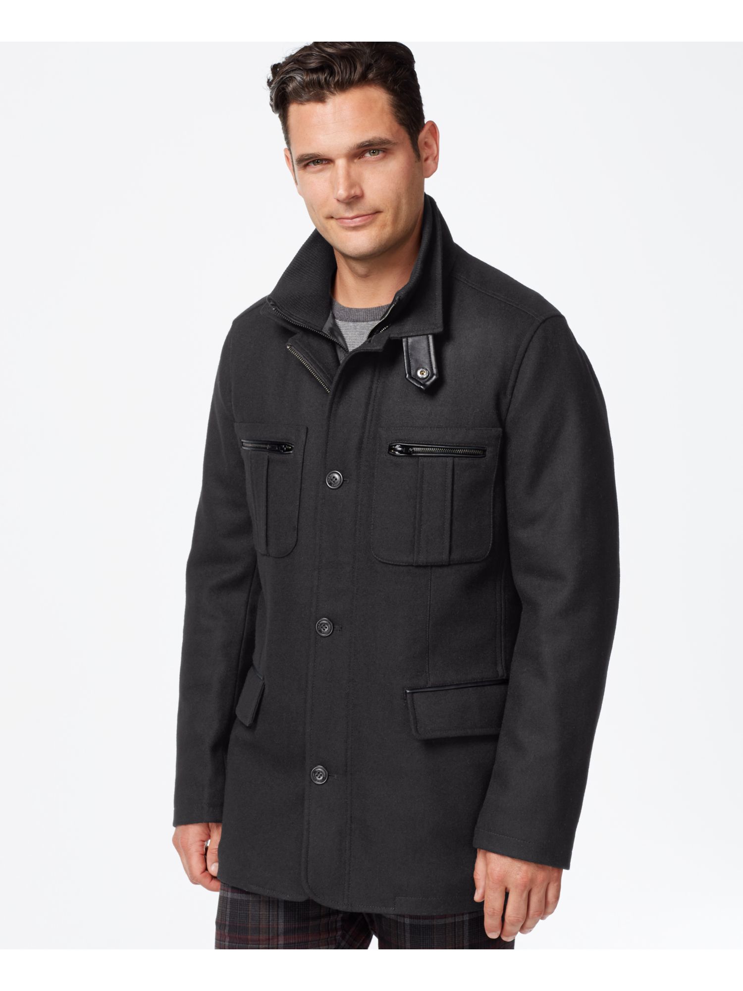 Cole haan wool parka mens hot sale