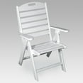 thumbnail image 6 of POLYWOOD&reg; Nautical Recycled Plastic Highback Patio Chair, 6 of 7