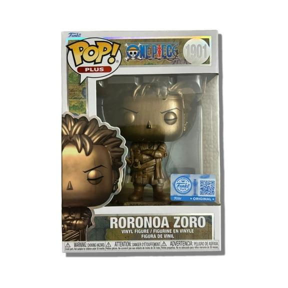 Roronoa Zoro Statue Bronze Funko Pop! Plus One Piece 25th - Exclusive Vinyl Figure #1901 with Box