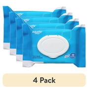 (4 pack) Equate Flushable Wet Wipes, Fresh Scent, 48 Wipes