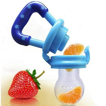 Organic Kidz Fruit Feeder Pacifier for Baby Silicone Fruit and Juice Feeder Teether  with Protective Cap Multicolor