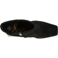 thumbnail image 5 of Sam Edelman Ivette Black Suede Side Zipper Squared Toe Block Heeled Ankle Boots (Black Suede, 10.5), 5 of 6