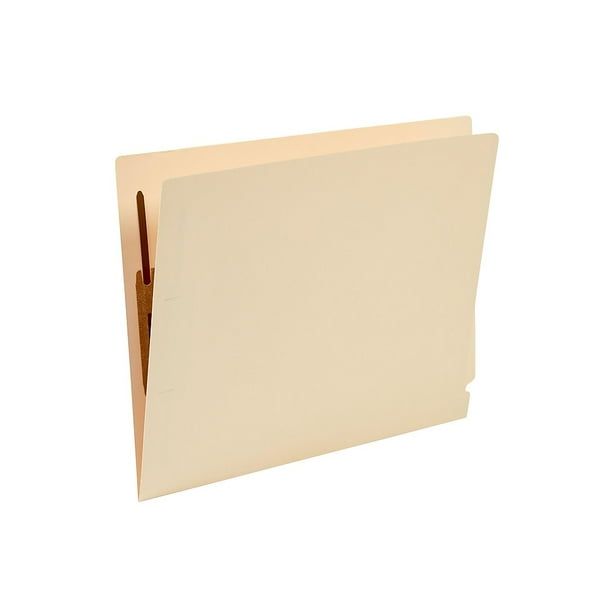 Staples Manila EndTab Fastener Folders with Reinforced Tabs Letter