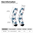 thumbnail image 2 of KLL Lilies Flowers Print Cool Socks Men's Women's Crew Socks Funny Crazy Novelty Stockings, 2 of 6