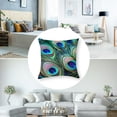 thumbnail image 5 of Peacock Throw Pillow Covers ,Peacock Feather Cushion Cases Decorative Pillow Cases for Couch Sofa Bedroom, 5 of 7
