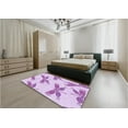 thumbnail image 4 of Ahgly Company Indoor Square Patterned Tyrian Purple Area Rugs, 8' Square, 4 of 6