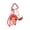 Red #26, variant on Halloween Plush Keychain Filled Doll Cute Soft Toy Keyring for Backpack Purse Bag Charm Party Favor Gift Decoration Orange