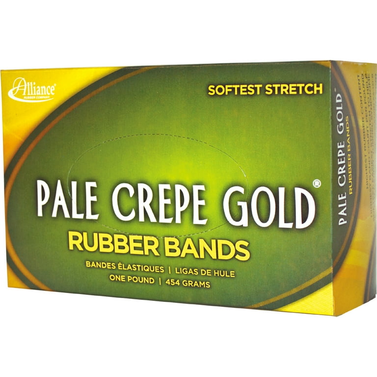 Pale Crepe Gold Rubber Bands, Size 64, 0.04