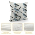 thumbnail image 4 of Leisuo Bird Throw Pillow Cushion Cover, Pigeons Pattern Flying Characters Wings Exotic Animals Graphic, Decorative Square Accent Pillow Case, Blue Grey White and Fawn White, 4 of 5