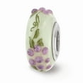 thumbnail image 2 of Ster.Silver Reflections Hand Painted Vineyard Fenton Glass Bead; for Adults and Teens; for Women and Men, 2 of 3