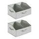 thumbnail image 3 of 2 contenedores de almacenamiento plegables, prácticos y duraderos, organizadores de armario divididos. Gris moteado, 3 of 9
