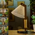thumbnail image 4 of 3D LED Dimmable Bed Light Table Desk Reading Wood Lamp Night Light Home Decor, 4 of 6