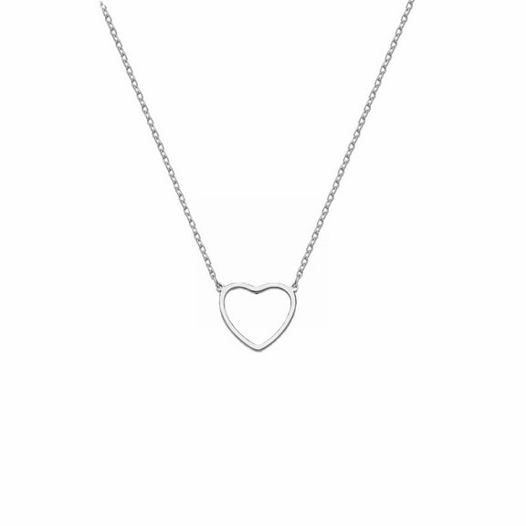 Jierger Necklace for Women Gold Necklace Gold/Silver Plated Cute Heart Necklace Simple Gold Necklace for Women Gold Jewelry Trendy Gifts for Halloween Christmas Valentine Party Birthday Gift