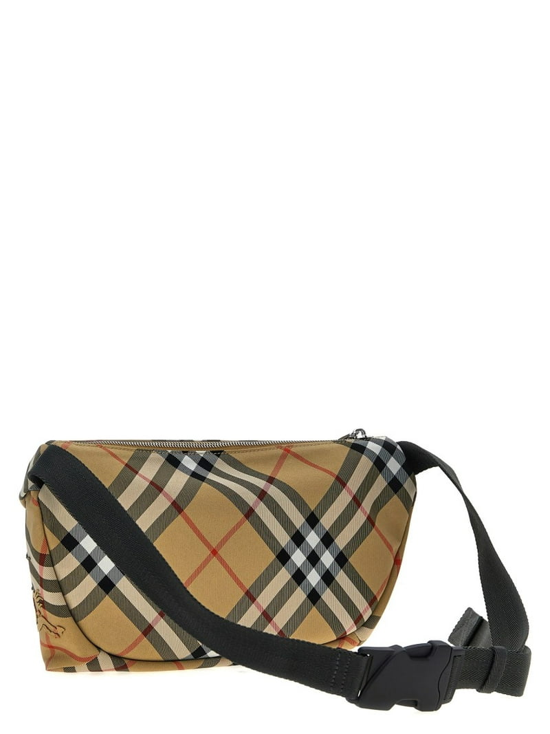 Burberry Men's Check Waist Bag Neutrals - Walmart.com
