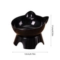 thumbnail image 4 of Elevated Dog Bowls & Cat Bowls(Set of 2), Whisker-Friendly Raised Cat Food & Water Dishes, Modern Pedestal Design, Dishwasher Safe, Black, 4 of 7