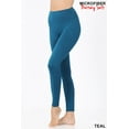 thumbnail image 3 of Zenana Women's Soft Wide Waistband Active Fitness Tight Yoga Pants Leggings with Pockets, 3 of 4
