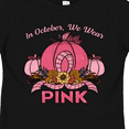 thumbnail image 4 of Inktastic In October We Wear Pink with Ribbon and Pink Pumpkins Boys or Girls Toddler T-Shirt, 4 of 5